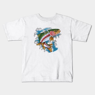 Trout fish Kids T-Shirt